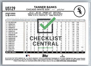 2024 Topps Update Tanner Banks #US129