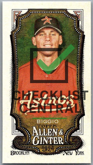 2024 Topps Allen & Ginter Mini A&G Back Craig Biggio #317 SP