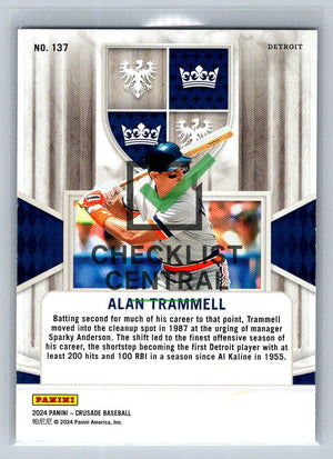 2024 Panini Crusade Silver Alan Trammell #137