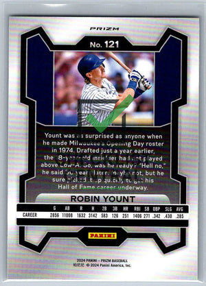 2024 Panini Prizm Prizms Green Robin Yount #121