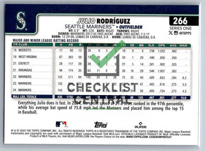 2025 Topps Julio Rodríguez #266