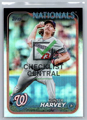 2024 Topps Update Rainbow Foil Hunter Harvey #US101