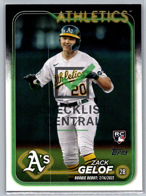 2024 Topps Update Zack Gelof #US131