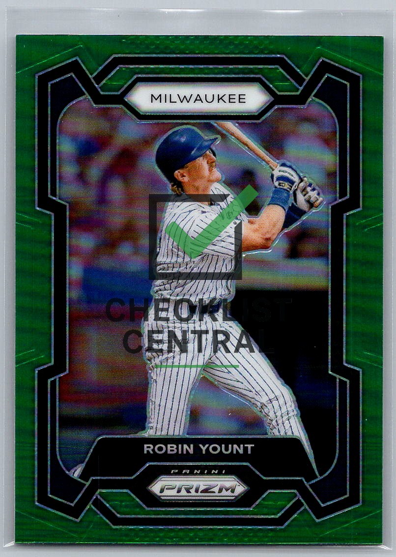 2024 Panini Prizm Prizms Green Robin Yount #121