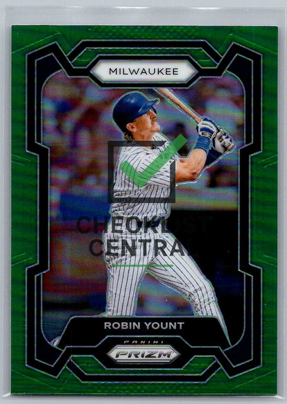 2024 Panini Prizm Prizms Green Robin Yount #121
