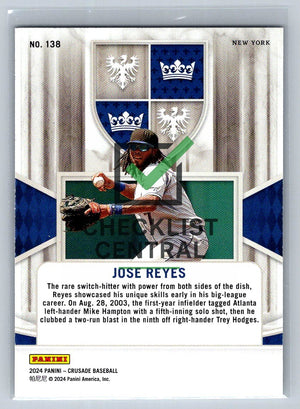2024 Panini Crusade Silver Jose Reyes #138