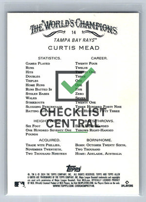 2024 Topps Allen & Ginter Curtis Mead #14