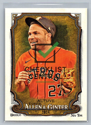 2024 Topps Allen & Ginter Jose Altuve #29