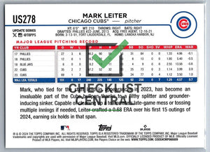 2024 Topps Update Mark Leiter #US278