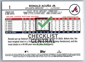 2024 Topps Ronald Acuña #1