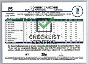 2024 Topps Dominic Canzone #195 RC