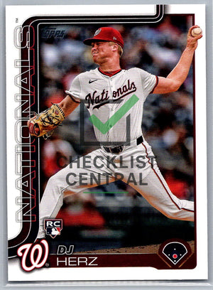 2025 Topps D.J. Herz #287 RC