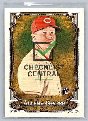 2024 Topps Allen & Ginter Andrew Abbott #32 RC