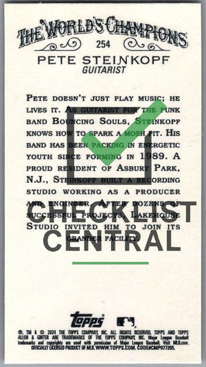 2024 Topps Allen & Ginter Mini Black Border Pete Steinkopf #254