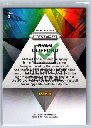 2024 Panini Prizm Prizmatic Ryan Clifford #6