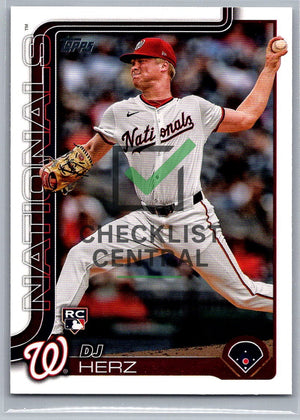 2025 Topps D.J. Herz #287 RC