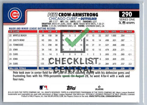 2025 Topps Pete Crow-Armstrong #290