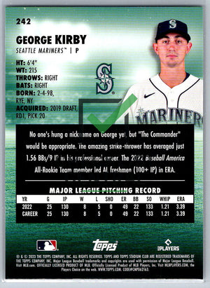 2023 Topps Stadium Club George Kirby #242