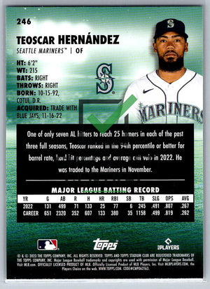 2023 Topps Stadium Club Teoscar Hernández #246