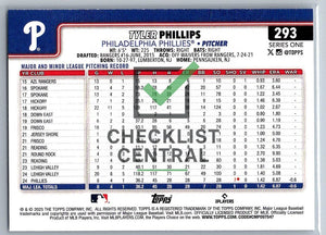 2025 Topps Tyler Phillips #293 RC