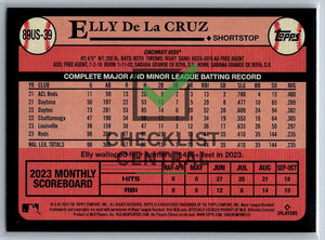 2024 Topps Update '89 Topps Elly De La Cruz #89US-39
