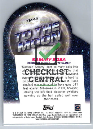 2024 Topps Big League To the Moon Sammy Sosa #TM-14