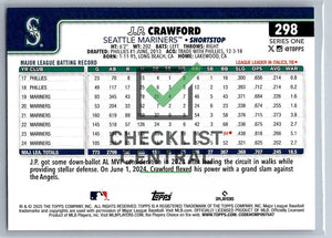 2025 Topps J.P. Crawford #298