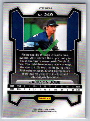 2024 Panini Prizm Prizms Silver Jackson Jobe #249
