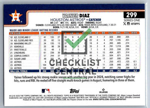 2025 Topps Yanier Diaz #299