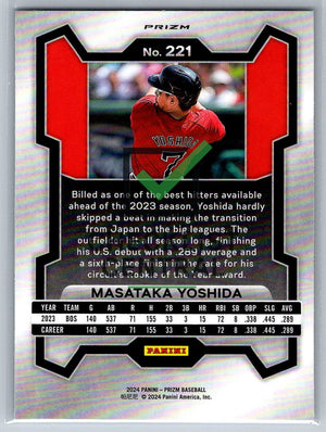 2024 Panini Prizm Prizms Silver Masataka Yoshida #221
