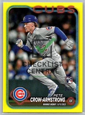 2024 Topps Update Yellow Pete Crow-Armstrong #US91