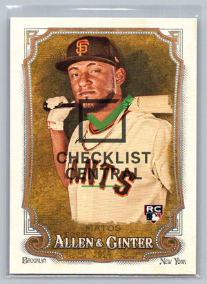 2024 Topps Allen & Ginter Luis Matos #59 RC