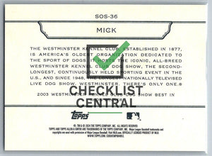 2024 Topps Allen & Ginter Westminster Stars of the Show Mick #SOS-36