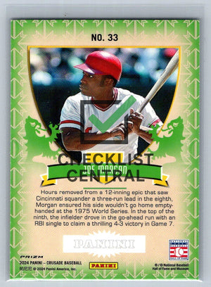 2024 Panini Crusade Crusade Joe Morgan #33