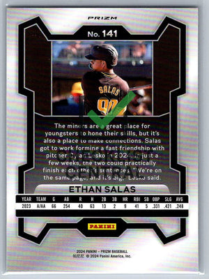 2024 Panini Prizm Prizms Silver Ethan Salas #141