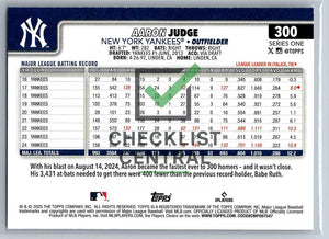 2025 Topps Aaron Judge #300
