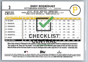 2024 Topps Gold Foil Endy Rodríguez #3