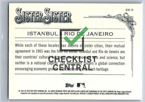 2024 Topps Allen & Ginter Sister Sister Istanbul & Rio de Janeiro #SS-3