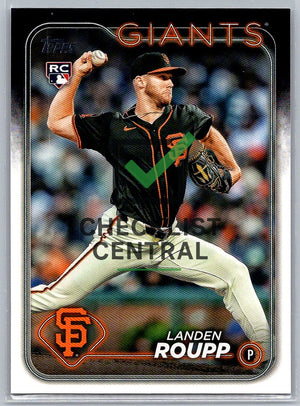 2024 Topps Update Landen Roupp #US186 RC