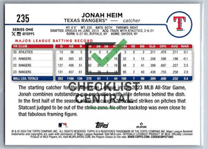 2024 Topps Jonah Heim #235