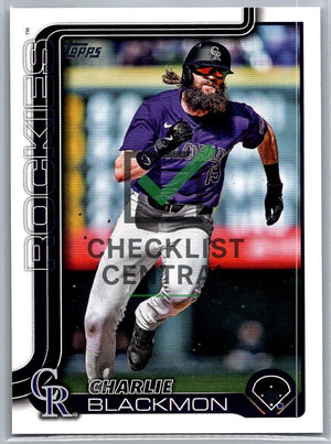 2025 Topps Charlie Blackmon #311