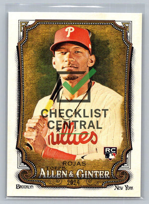 2024 Topps Allen & Ginter Johan Rojas #69