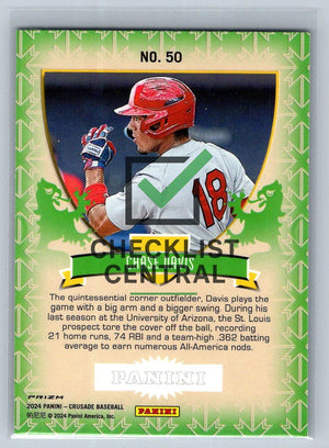 2024 Panini Crusade Crusade Chase Davis #50