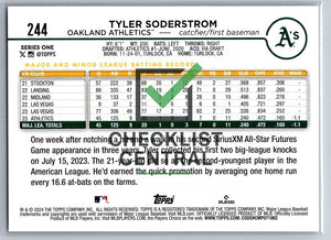 2024 Topps Tyler Soderstrom #244