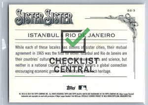 2024 Topps Allen & Ginter Sister Sister Istanbul & Rio de Janeiro #SS-3