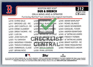 2025 Topps Chase Anderson & Jarren Duran #312 - Dub & Drench