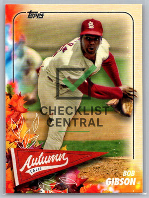 2024 Topps Update Autumn Tales Bob Gibson #AT-23