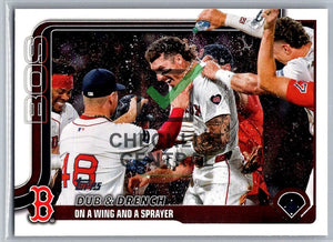 2025 Topps Chase Anderson & Jarren Duran #312 - Dub & Drench