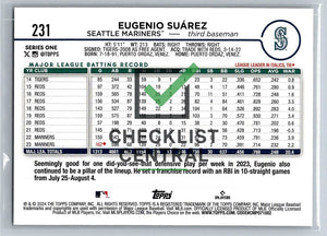 2024 Topps Gold Foil Eugenio Suárez #231