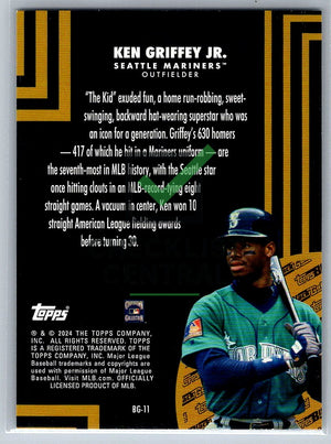 2024 Topps Update Black Gold Ken Griffey Jr. #BG-11